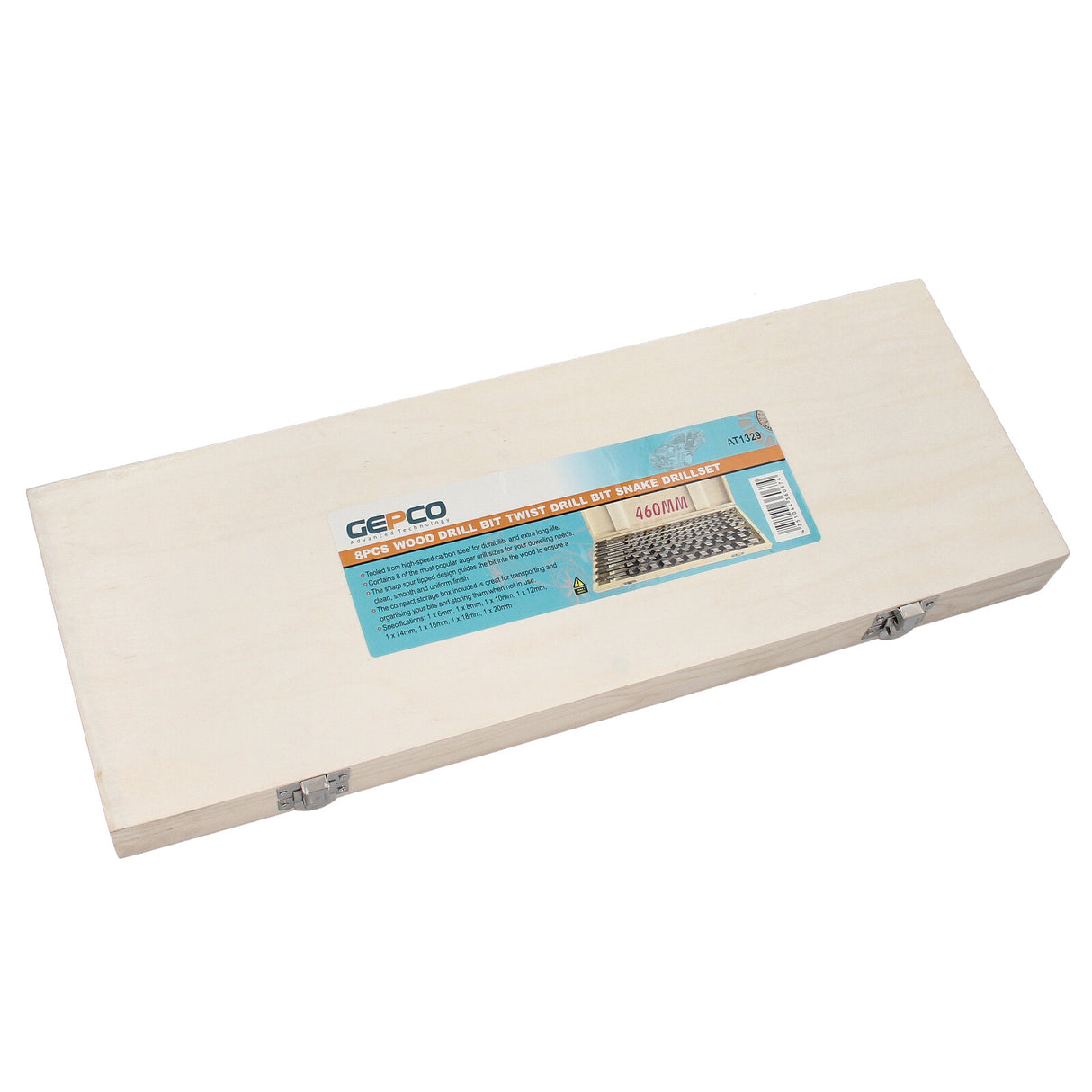 Ensemble de 8 forets hélicoïdaux, forets à bois, forets hélicoïdaux, forets à poutres longs de 460 mm