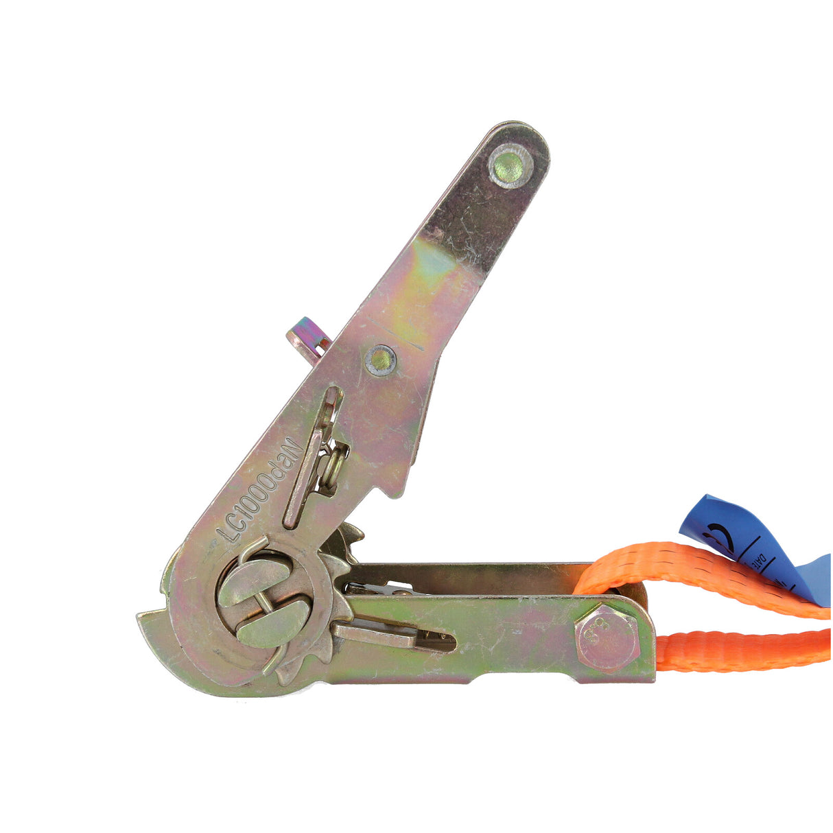 1 x sangles de tension avec cliquet et crochet 6 m 2000 kg TÜV GS sangles à cliquet 2 parties