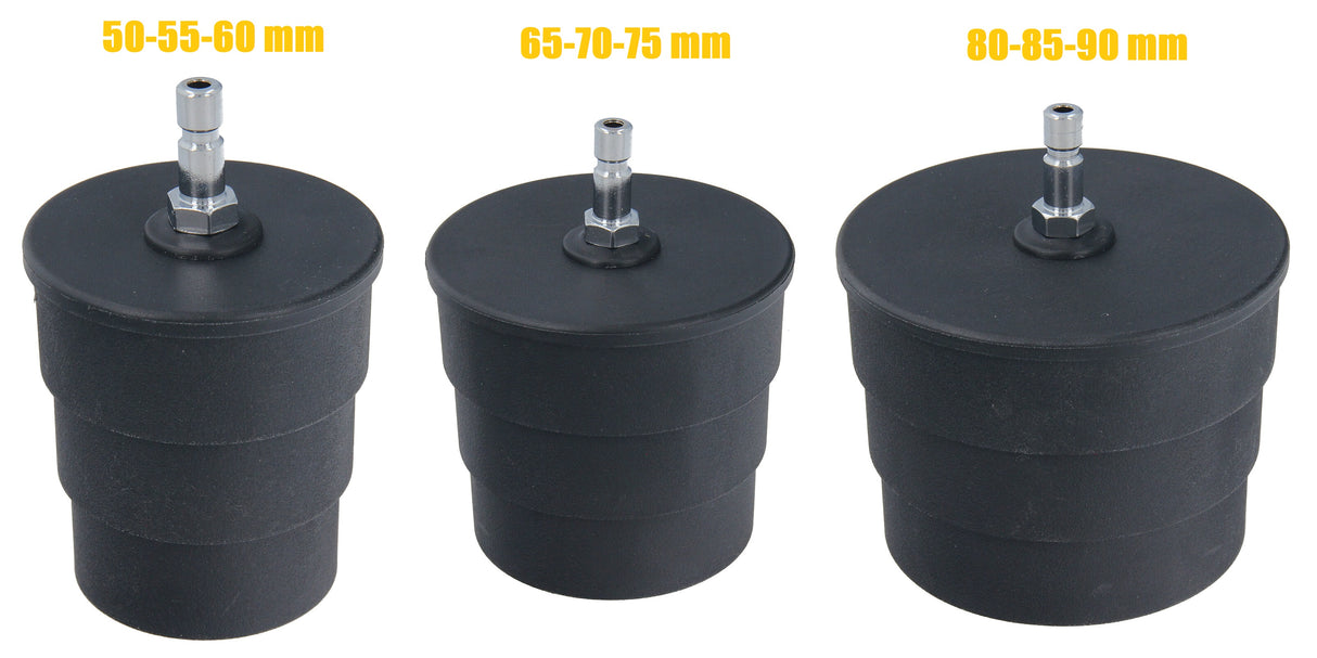 Adaptateur de test avec taille 50-55-60 / 65-70-75 / 80-85-90 mm Testeur d'air d'admission turbo