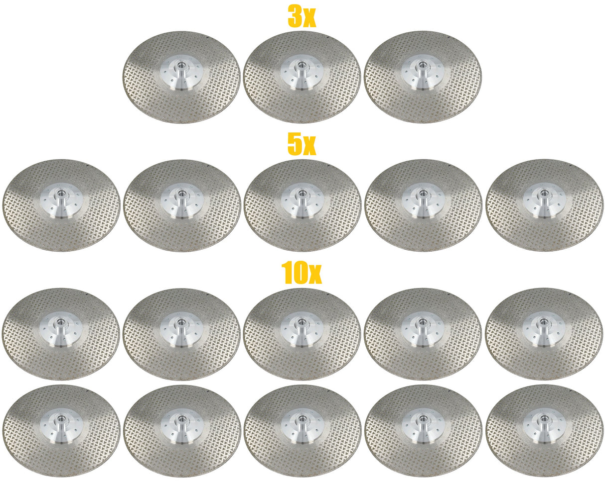 Disque à tronçonner diamanté professionnel 230 mm M14 pour béton pierre naturelle 3/5/10