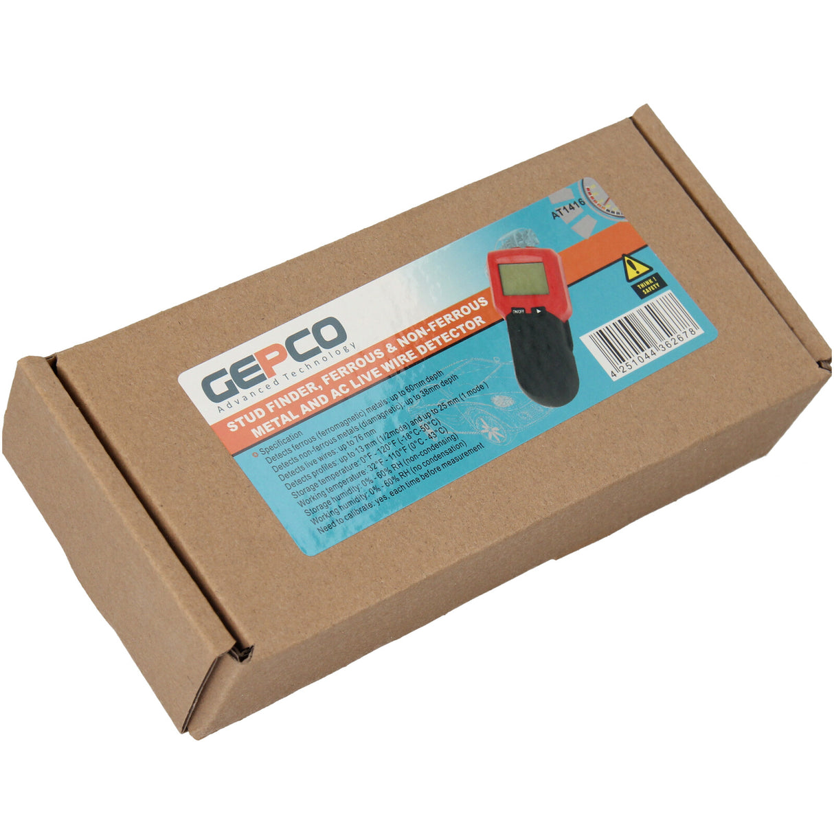 Détecteur mural GEPCO, détecteur de métaux, détecteur de profil, scanner mural sans pile 9 V