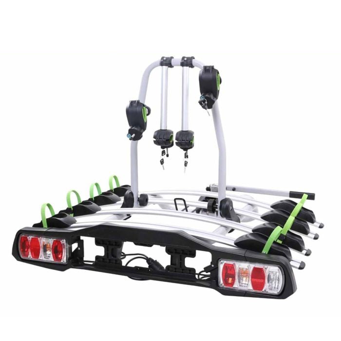 Porte-vélos GEPCO pour 4 vélos porte-vélos arrière attelage de remorque pliable 60 kg