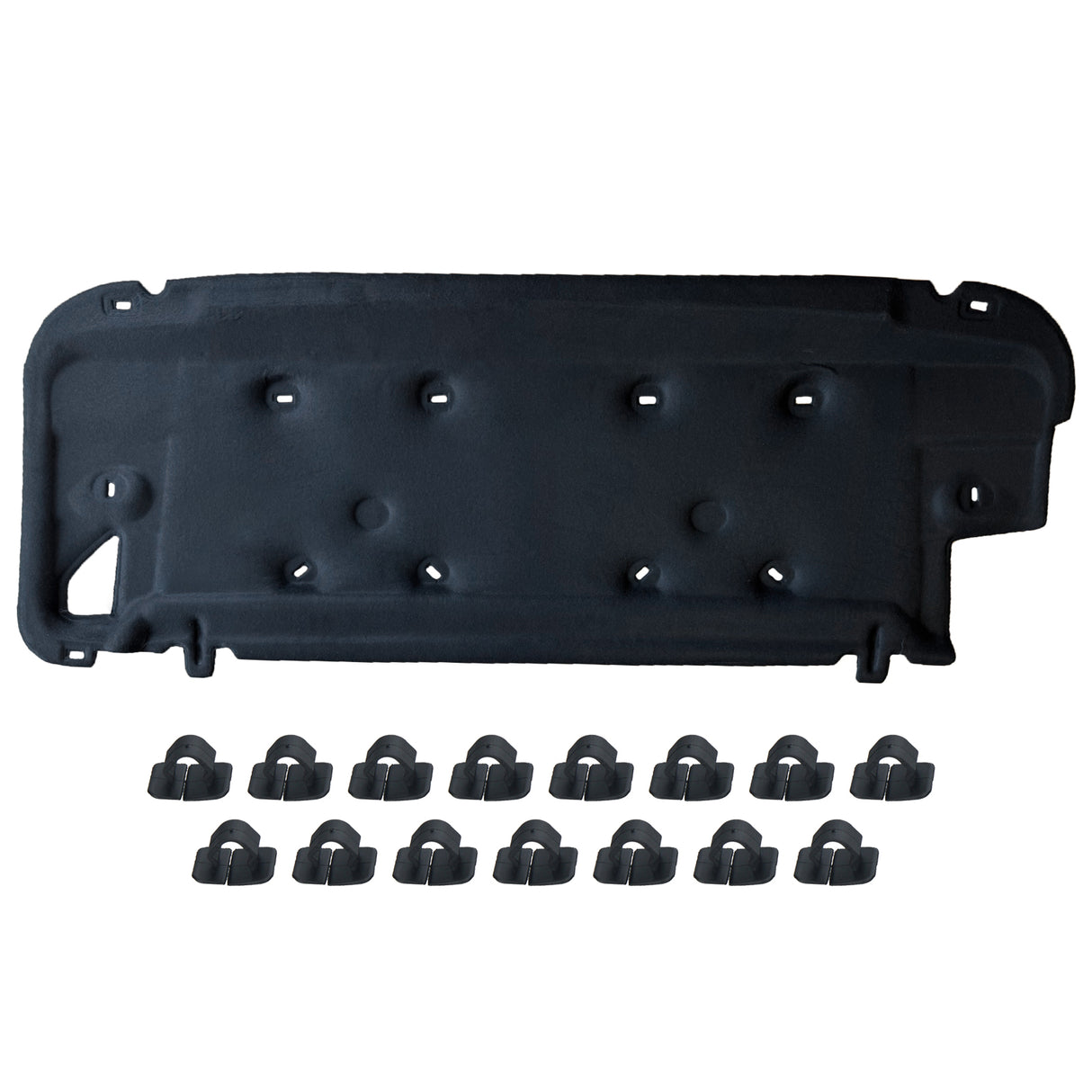 Tapis isolant de capot GEPCO pour RANGE ROVER EVOQUE L538 2011-2018 avec clips micro