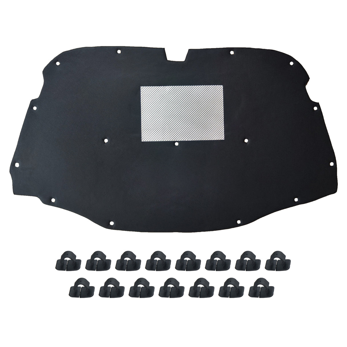 Tapis isolant de capot GEPCO pour VW TOUAREG I 7L 2002-2010 avec clips