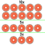 Disque à tronçonner diamanté pour carrelage diamètre 125 mm alésage 22,23 mm