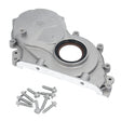 GEPCO aluminum timing case cover for BMW F20, F21, and F40. Shows the complete cover and its components.