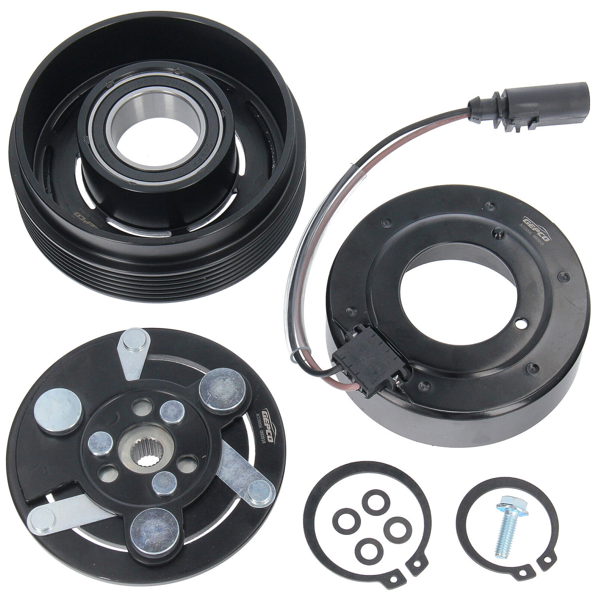 Poulie d'embrayage magnétique pour compresseur de climatisation GEPCO, bobine magnétique pour Audi, Ford, Seat, Skoda, VW 