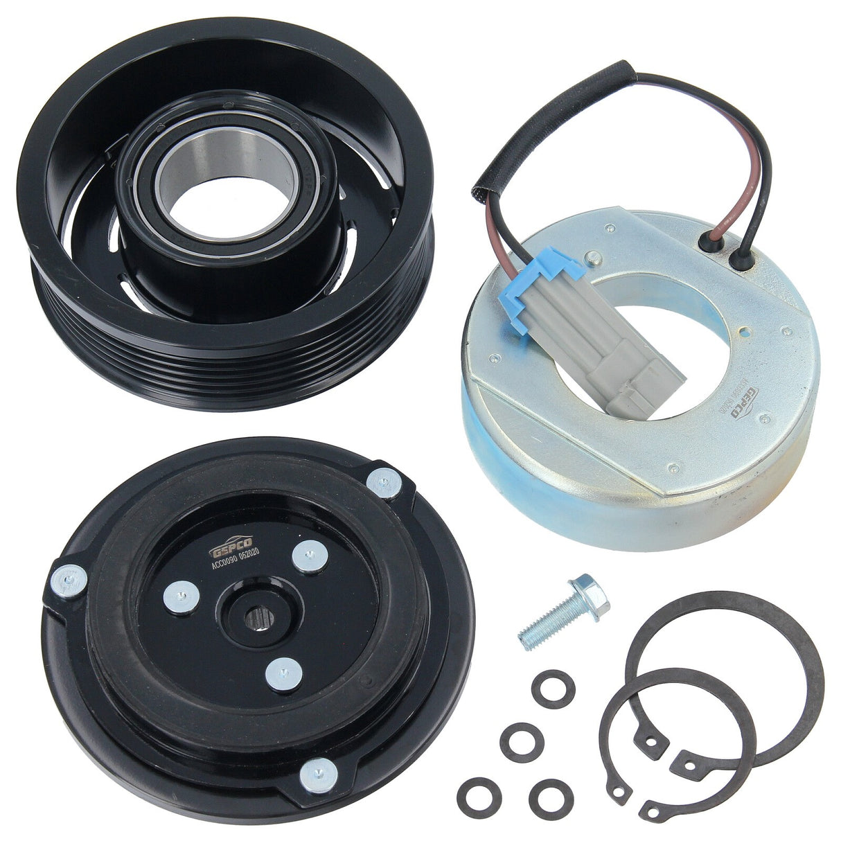 Embrayage magnétique de compresseur de climatisation GEPCO pour Opel Astra H Zafira B L48 L35 1.9 CDTI