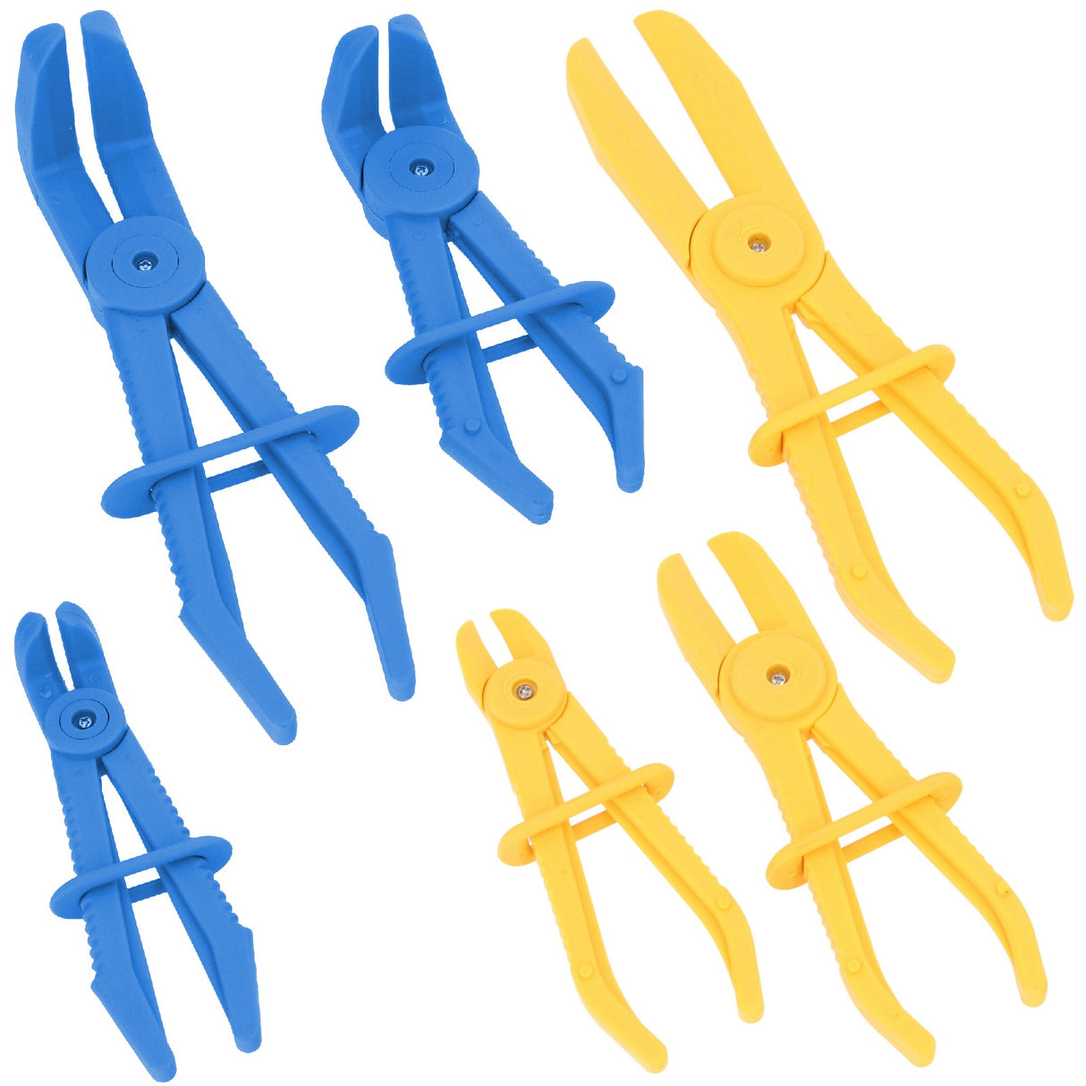 Pinces de serrage Pinces pour colliers de serrage Droite +90° Lot de 6 pinces pour colliers de serrage