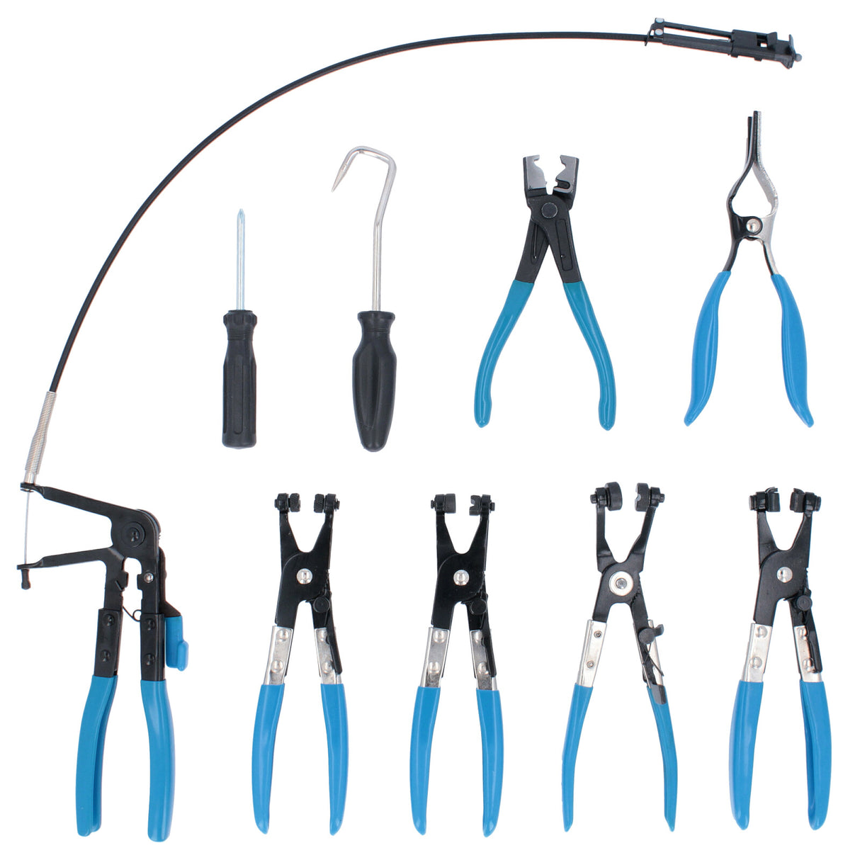 Kit de pinces pour colliers de serrage, ensemble de pinces pour colliers de serrage, 11 pièces