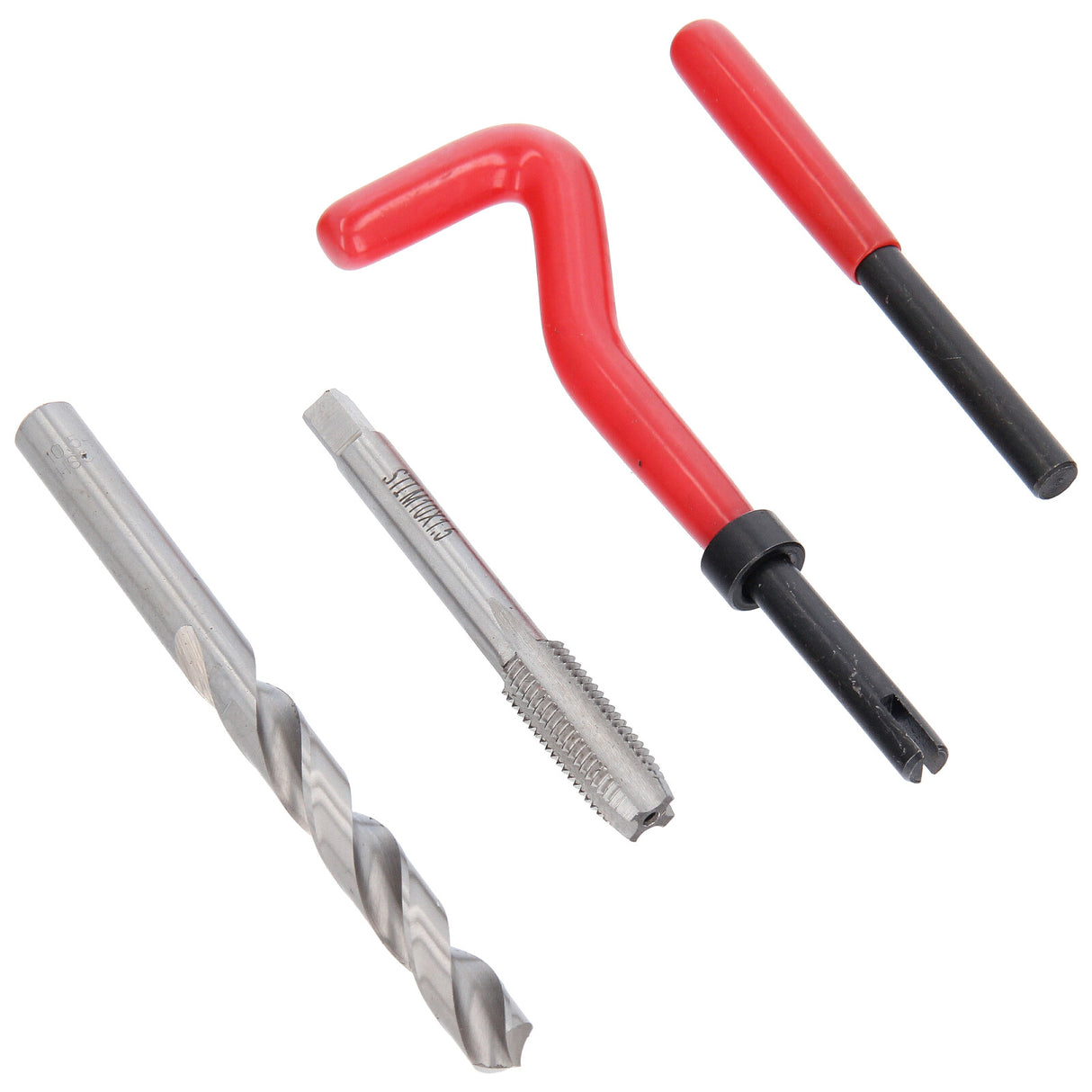 Kit de réparation de filetage 130 pièces M5-M6-M8-M10-M12 Inserts de foret de filetage Manchons Outils de filetage Renouvellement de manchons de filetage