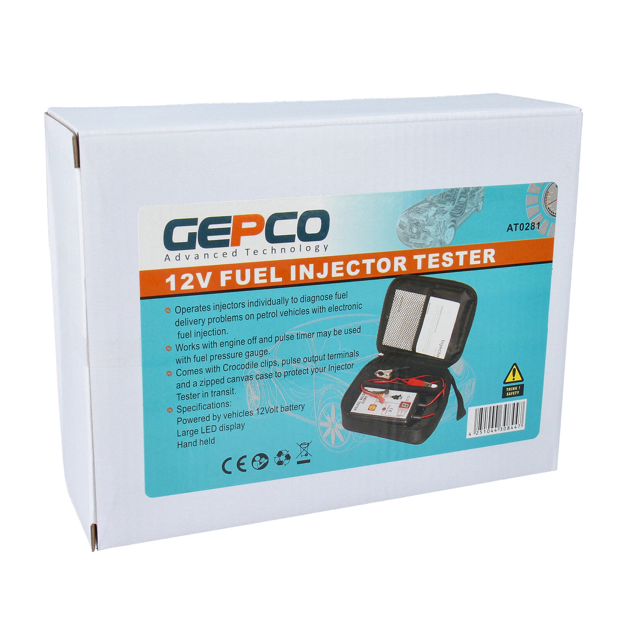 TESTEUR D'INJECTION OUTIL DE DIAGNOSTIC 12 V + Mallette + Mode d'emploi