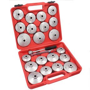 23-tlg. Ölfilterschlüssel-Set (1/7) - Werkzeug für PKW Ölwechsel.