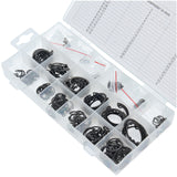 Rondelles de blocage Assortiment de circlips E, 1,5-22 mm, 300 pcs. ensemble de circlips à anneau élastique