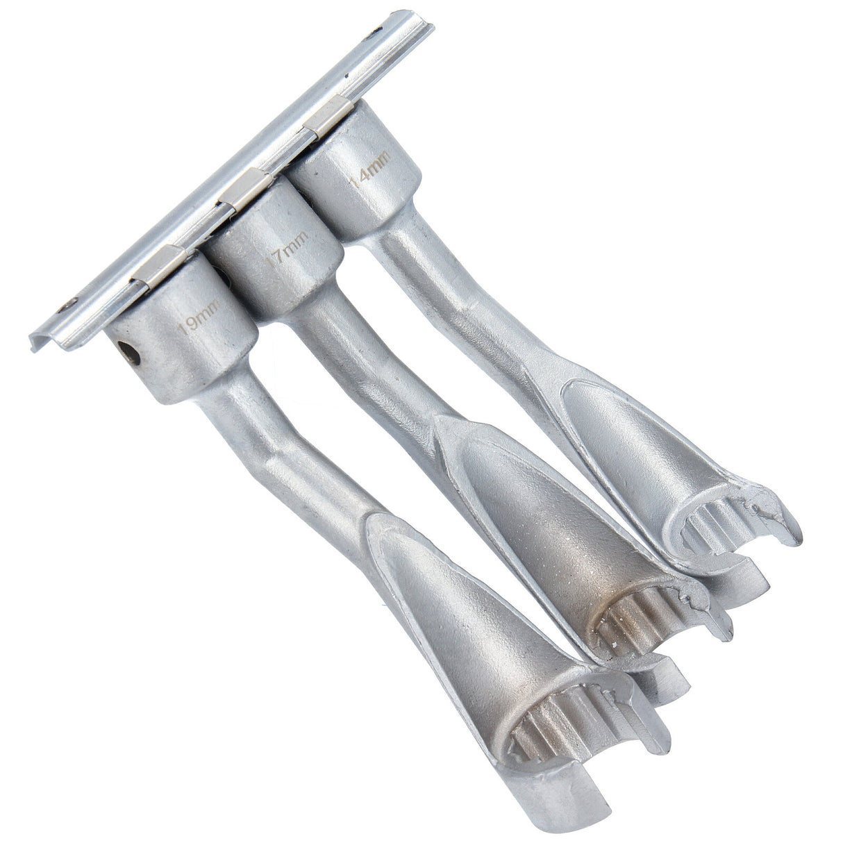 Jeu de clés à pipe, ouvertes, 12,5 (1/2), 14-17-19 mm - conduite d'injection diesel