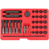 Kit de réparation de filetage de bougie de préchauffage Kit de réparation de filetage de bougie de préchauffage 33 pièces Outil M8 M10 M12 taraud