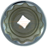 Écrou de moyeu à douille spéciale pour essieu arrière Transit Daily 65 mm cannelure 12 pans