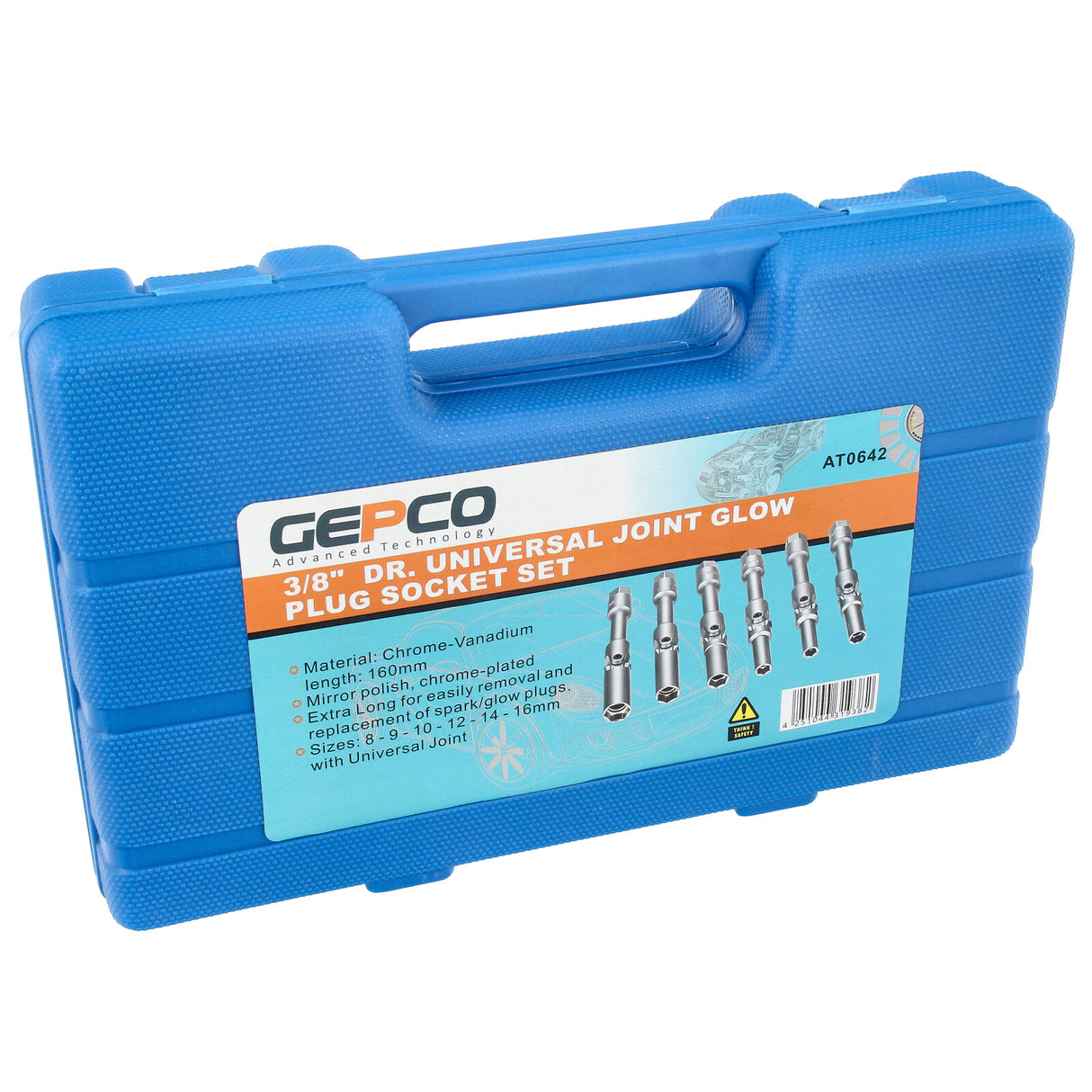Outil d'atelier pour douilles de bougies de préchauffage, inserts de joint 8-9-10-12-14-16 mm, 6 pièces.