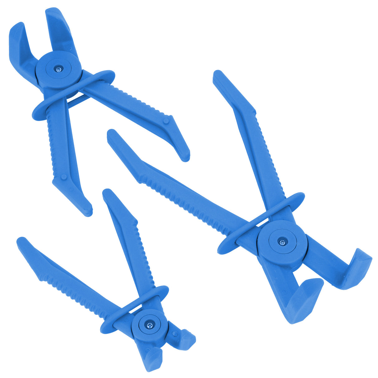 Pinces de serrage Pinces pour colliers de serrage Droite +90° Lot de 6 pinces pour colliers de serrage