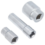 Clé à douille pour écrous, outil automobile pour pompes d'injection de distributeur Bosch diesel 3 pièces. Inserts triangulaires 1/2" VP37