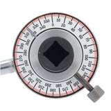 Appareil de mesure d'angle de couple 1/2" jauge d'angle bras magnétique carré interne