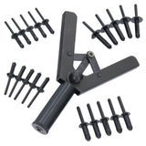 Ensemble de pinces à riveter en plastique, ensemble d'outils de rivetage, dispositif de rivetage, ensemble de rivets pour garde-boue, 41 pièces.
