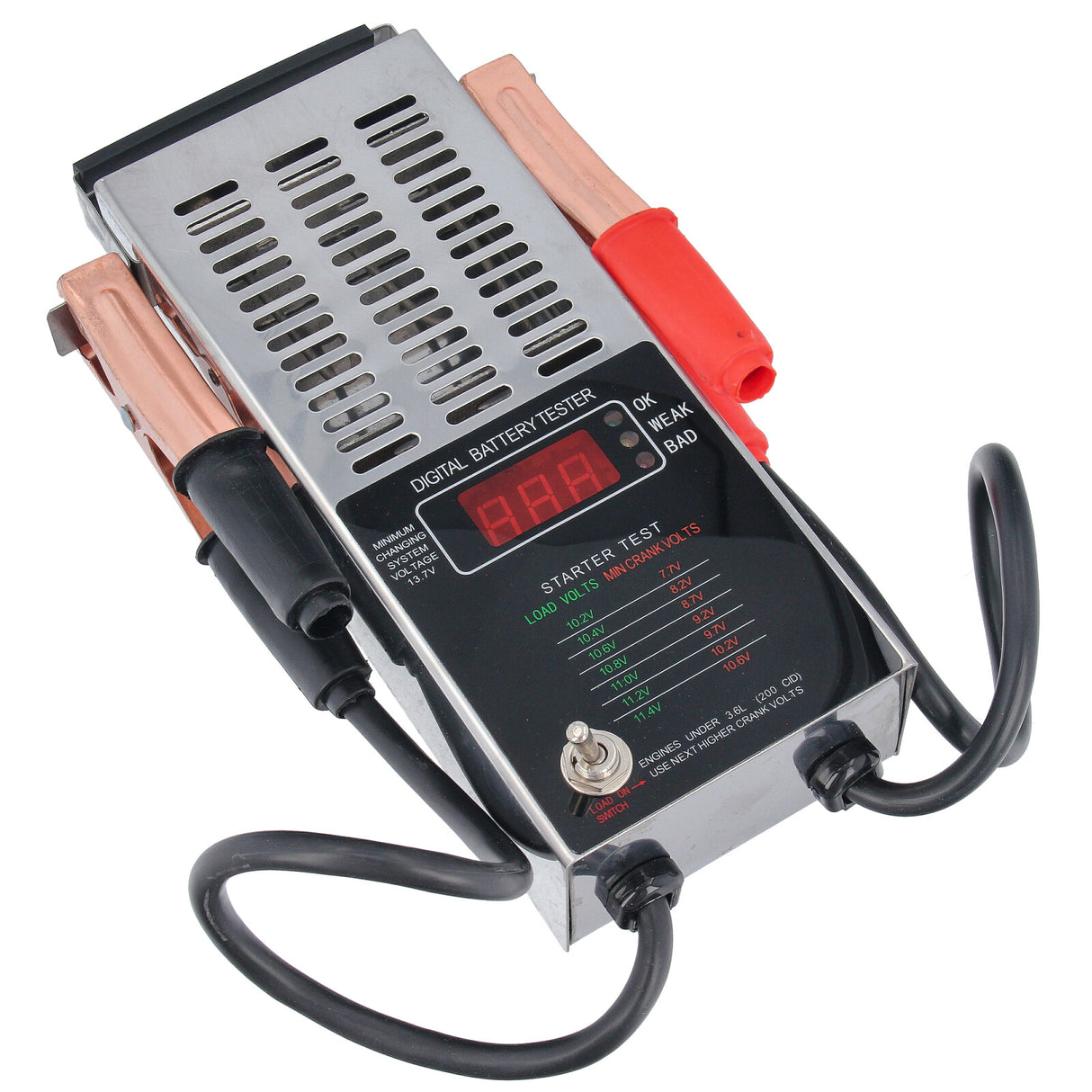 Testeur de batterie numérique 12 V, testeur de batterie LCD pour voiture, testeur de batterie 100 A