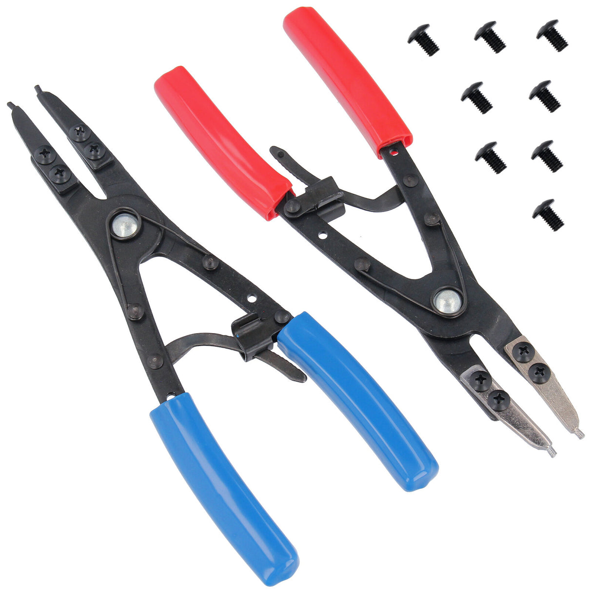 Assortiment de 300 circlips internes Ø3-32 mm + jeu de pinces de verrouillage