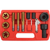 Kit de réparation de tarauds et filières pour écrous et boulons de roue 12 pièces