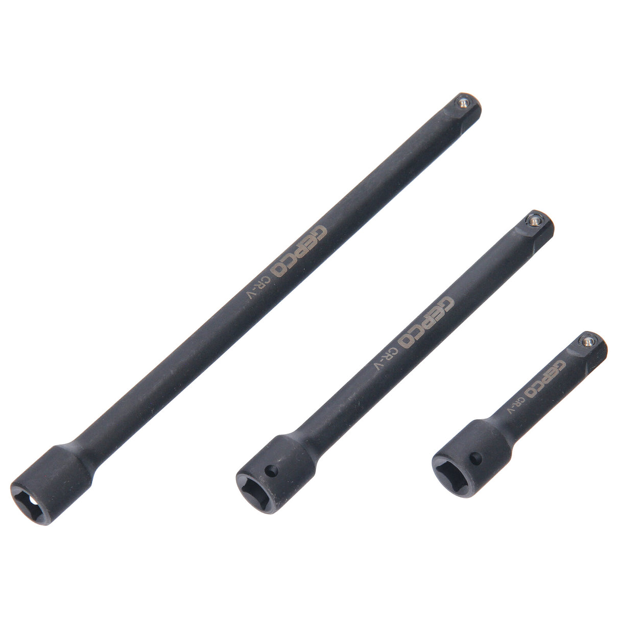 Jeu d'extensions Kipp pour douilles 1/4 + 3/8 + 1/2 pouce, 9 pièces