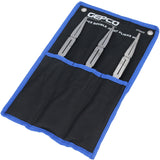 Jeu de pinces à double articulation pour téléphone, pinces à bec effilé, pinces à articulation 335 340 mm, 3 pièces
