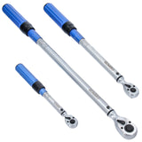 Jeu de clés dynamométriques 1/2" 60 - 330 Nm + 3/8" 20 - 120 Nm + 1/4" 5 - 25 Nm