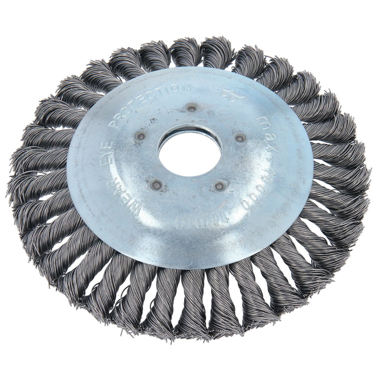 Brosse à mauvaises herbes professionnelle pour débroussailleuse 25,4 x 150 mm tressée