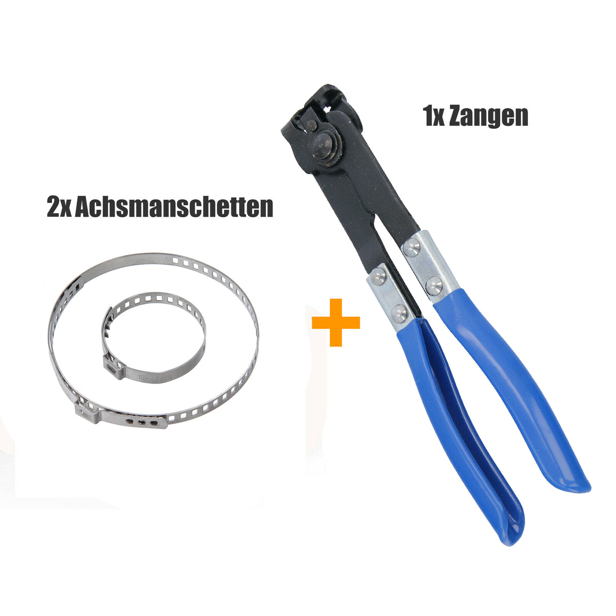 Colliers de serrage 2 pièces pour soufflets d'essieu 19-40 mm 50-110 mm collier avec pince