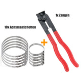 10 colliers de serrage pour soufflets d'essieu 32-127 mm, collier de serrage 7 mm + pince de serrage