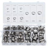 Jeu de 170 pinces pour colliers de serrage en acier inoxydable, 1 collier à oreille de 5,8 à 21 mm