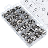 Ensemble de colliers de serrage en acier inoxydable, 170 pièces, 1 collier à oreille de 5,8 à 21 mm + pince de serrage