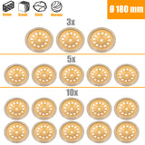 Disque de meulage diamanté professionnel pour meule à béton Ø 180 mm