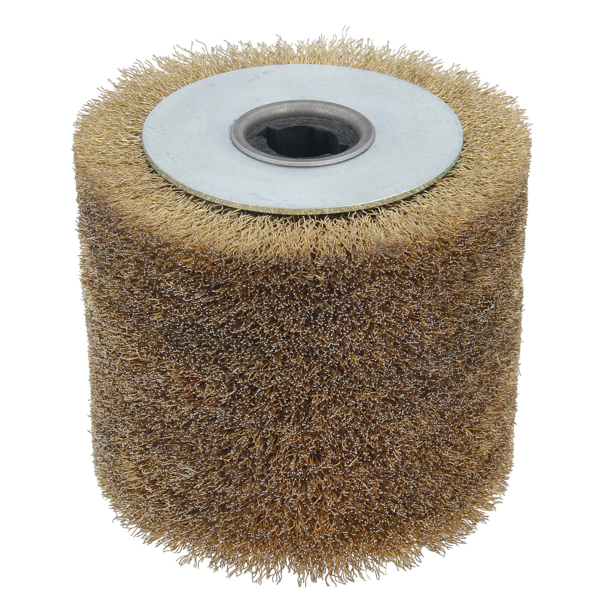 Brosse métallique pour rouleau de meulage pour machine de finition satinée, rouleau de finition satinée plaqué laiton