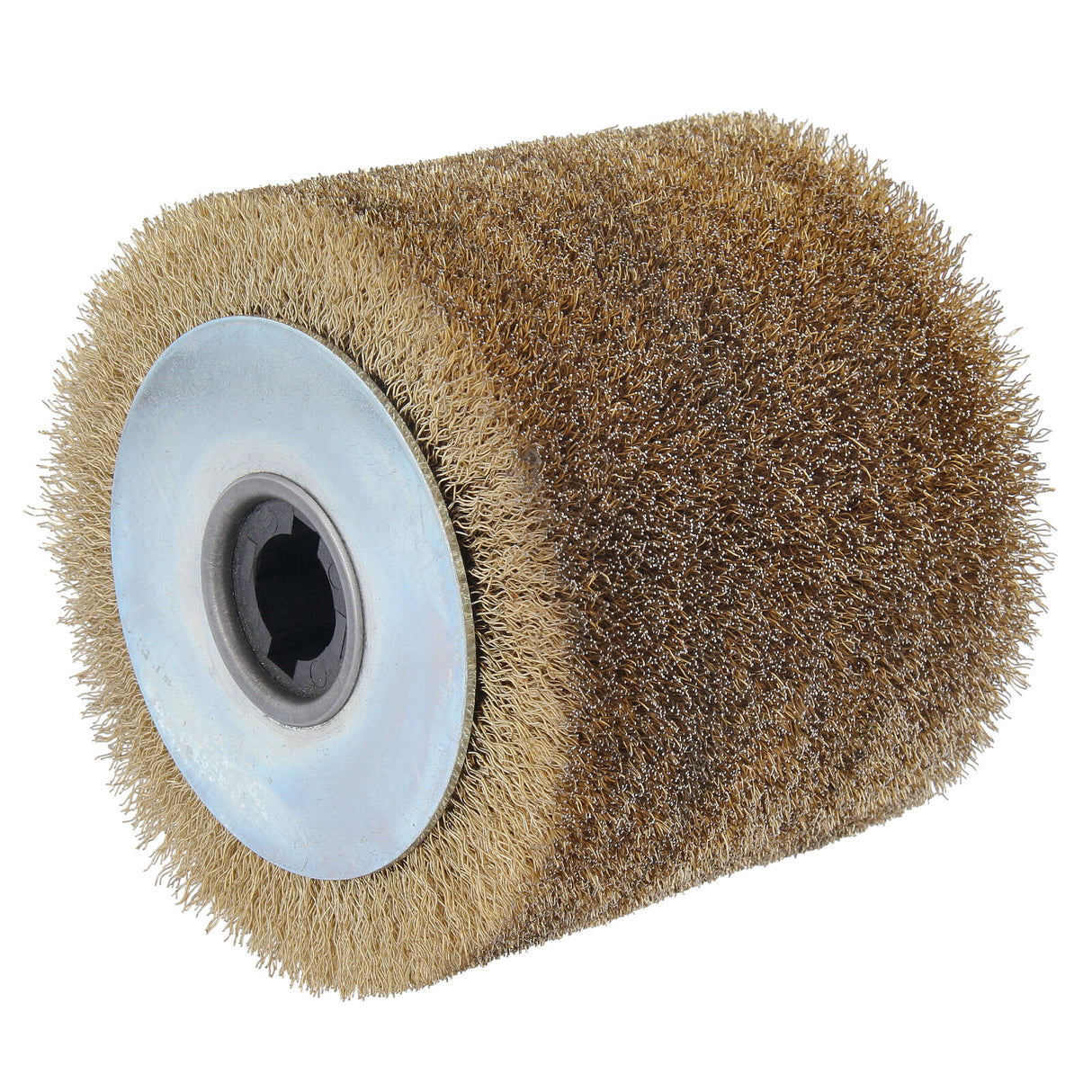 Brosse métallique pour rouleau de meulage pour machine de finition satinée, rouleau de finition satinée plaqué laiton