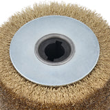 Brosse métallique pour rouleau de meulage pour machine de finition satinée, rouleau de finition satinée plaqué laiton