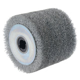 Rouleau de ponçage à brosse métallique, rouleau de satinage 120 x 100 x 19 mm pour machine à satiner