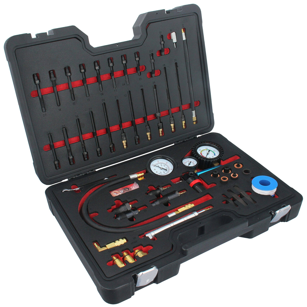 Kit de test de compression et de perte de pression pour moteurs à essence et diesel