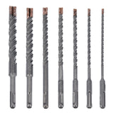 Coffret de forets à béton SDS-plus 7 pièces Perceuse à percussion Quadro 5 mm - 18 mm longueur 210 mm