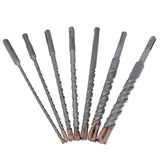 Coffret de forets à béton SDS-plus 7 pièces Perceuse à percussion Quadro 5 mm - 18 mm longueur 160 mm