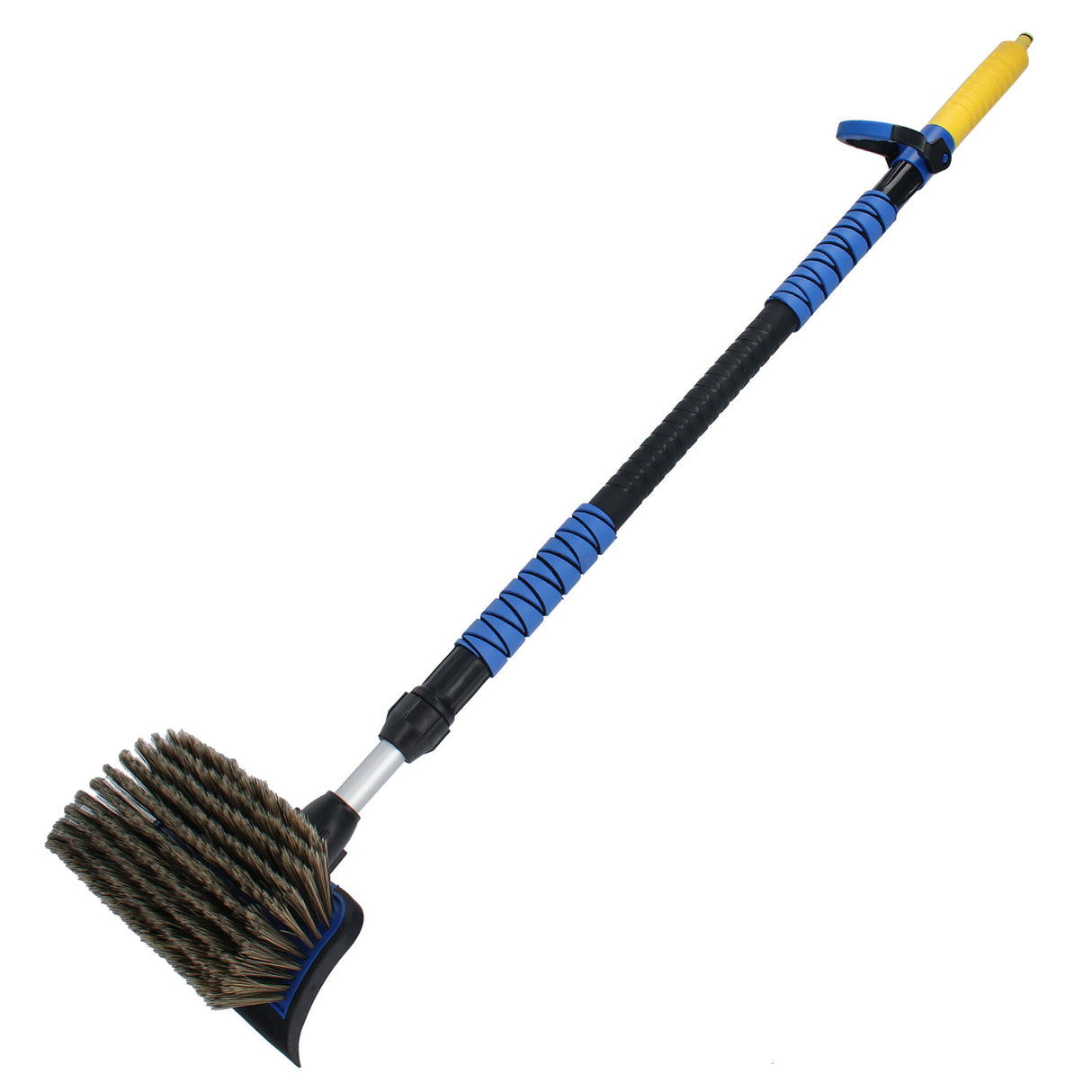 Brosse de lavage de voiture télescopique avec débit d'eau 110 – 165 cm pour voiture et camion