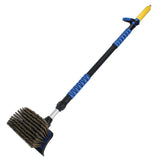Brosse de lavage de voiture télescopique avec débit d'eau 110 – 165 cm pour voiture et camion