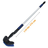 Brosse de lavage de voiture télescopique en aluminium Brosse de lavage avec brosse à débit d'eau pour voiture et camion