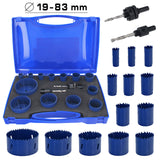 Coffret de 16 scies cloches, foret, trépan, scie cloche circulaire, foret à trous HSS bimétal