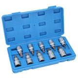 Jeu de clés à douille professionnelles GEPCO, écrous multidents internes 1/2", jeu d'écrous à douille M4-M18